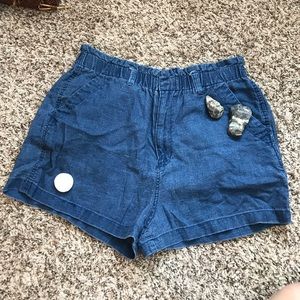 high waisted jean shorts